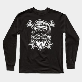 Santa Skull Long Sleeve T-Shirt